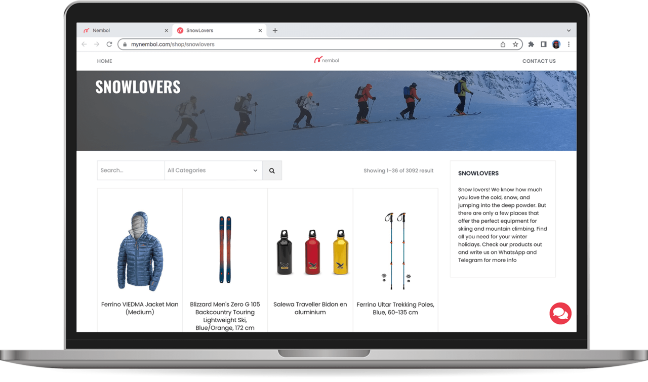 Brand or retailer maximize exposure with automatic website builder