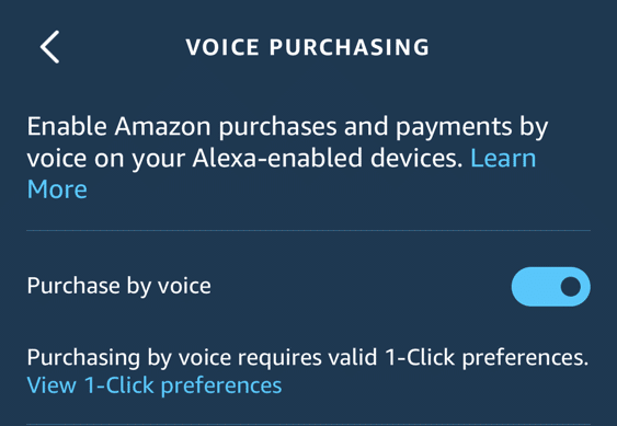 alexa voice purchases