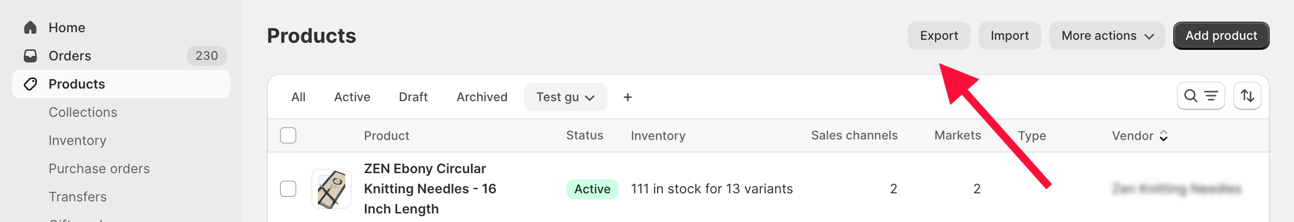 Backup Shopify products with CSV