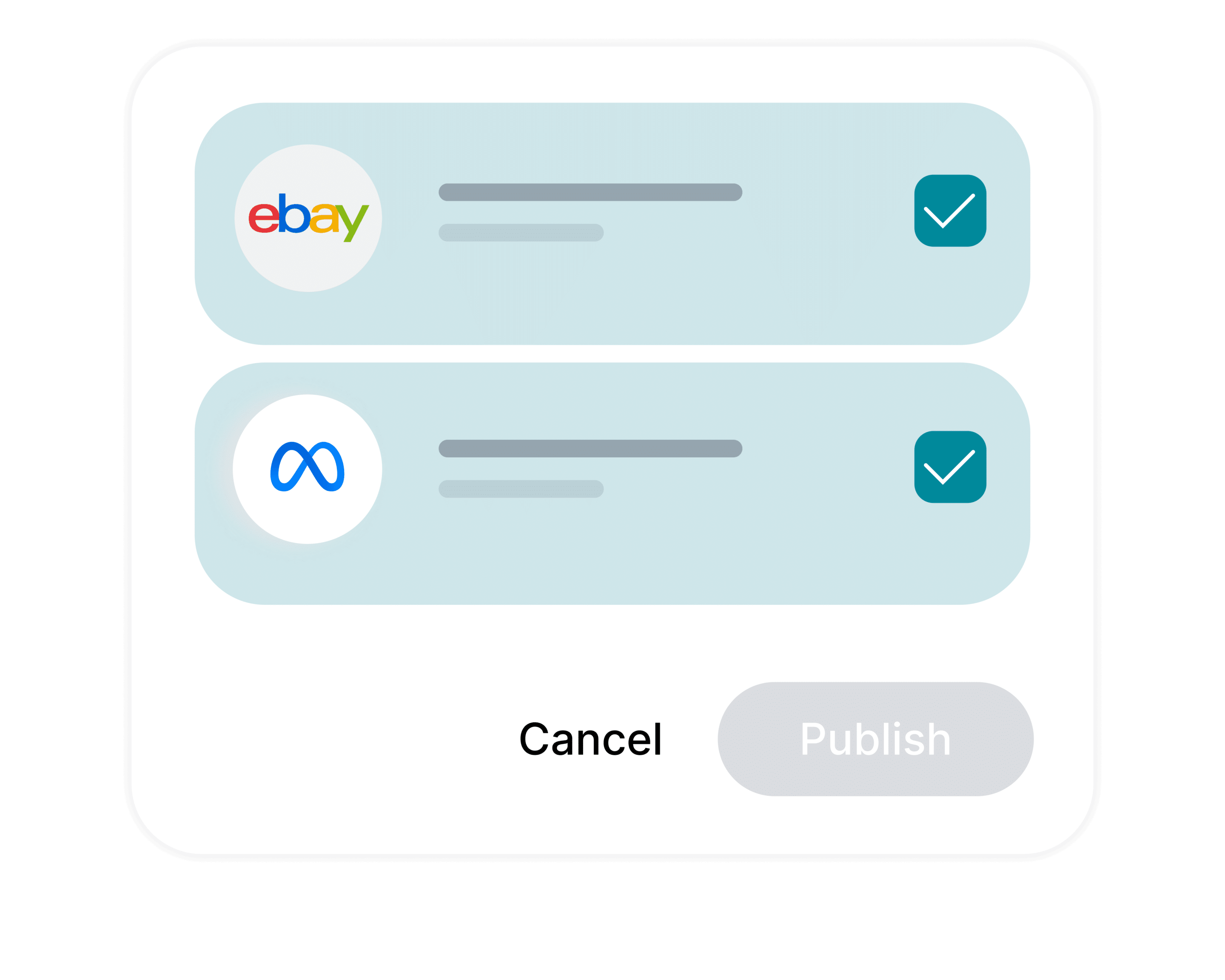 list eBay to Facebook