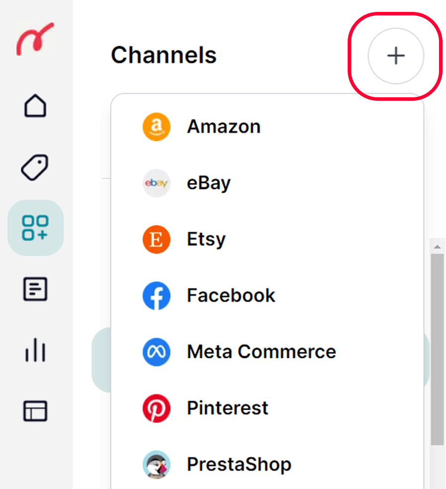 Add channels New UI