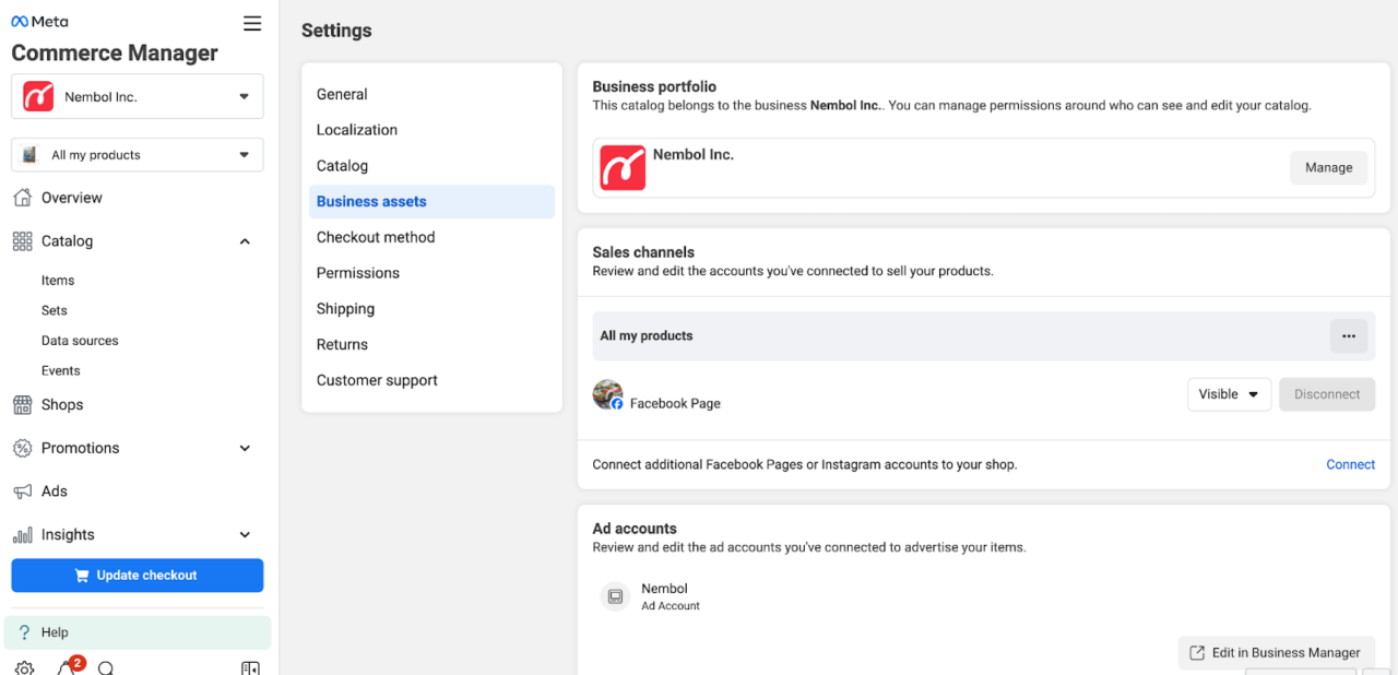 Publish eBay and Etsy products on Facebook Catalog Nembol