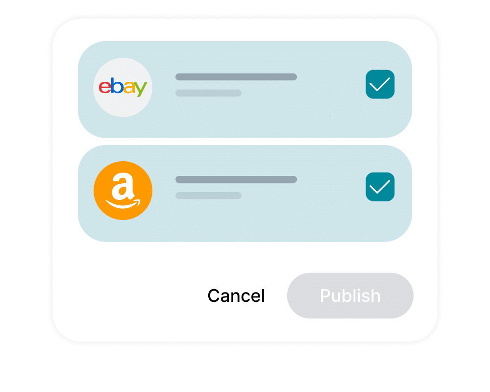 publish products from ebay to amazon and visa versa