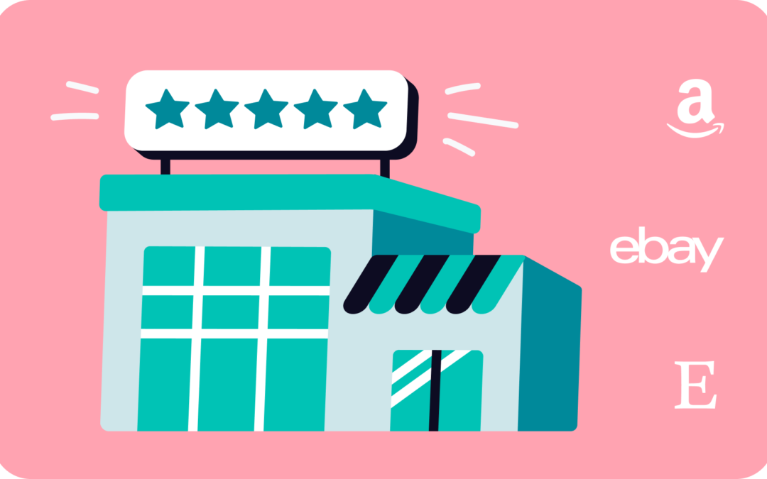 Seller rating criteria on Amazon, eBay and Etsy
