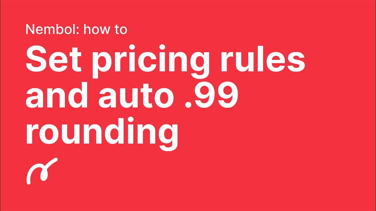 Video Thumbnail: eCommerce pricing strategy for multichannel retailers: set pricing rules and .99 rounding