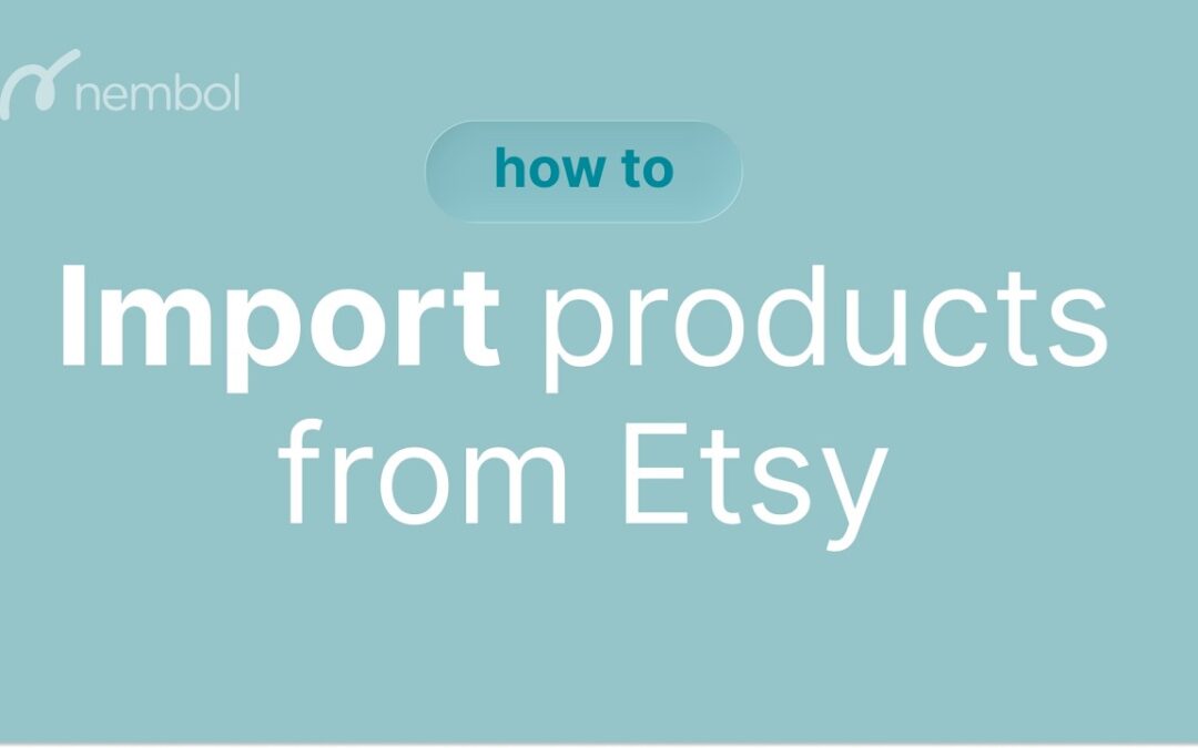 How to import products from Etsy