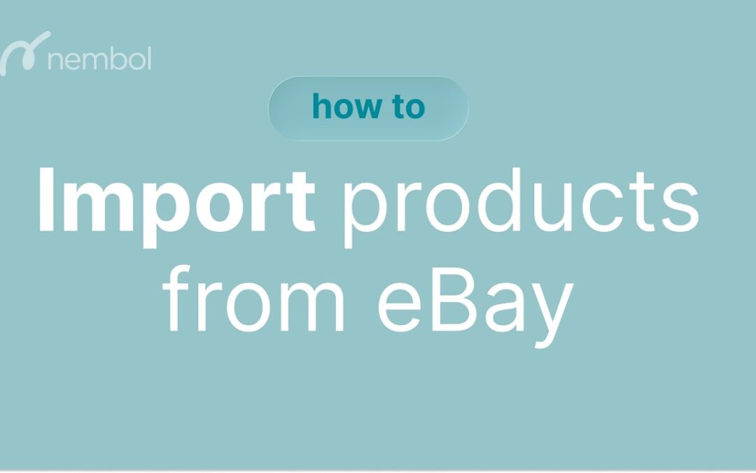 How to import products from eBay