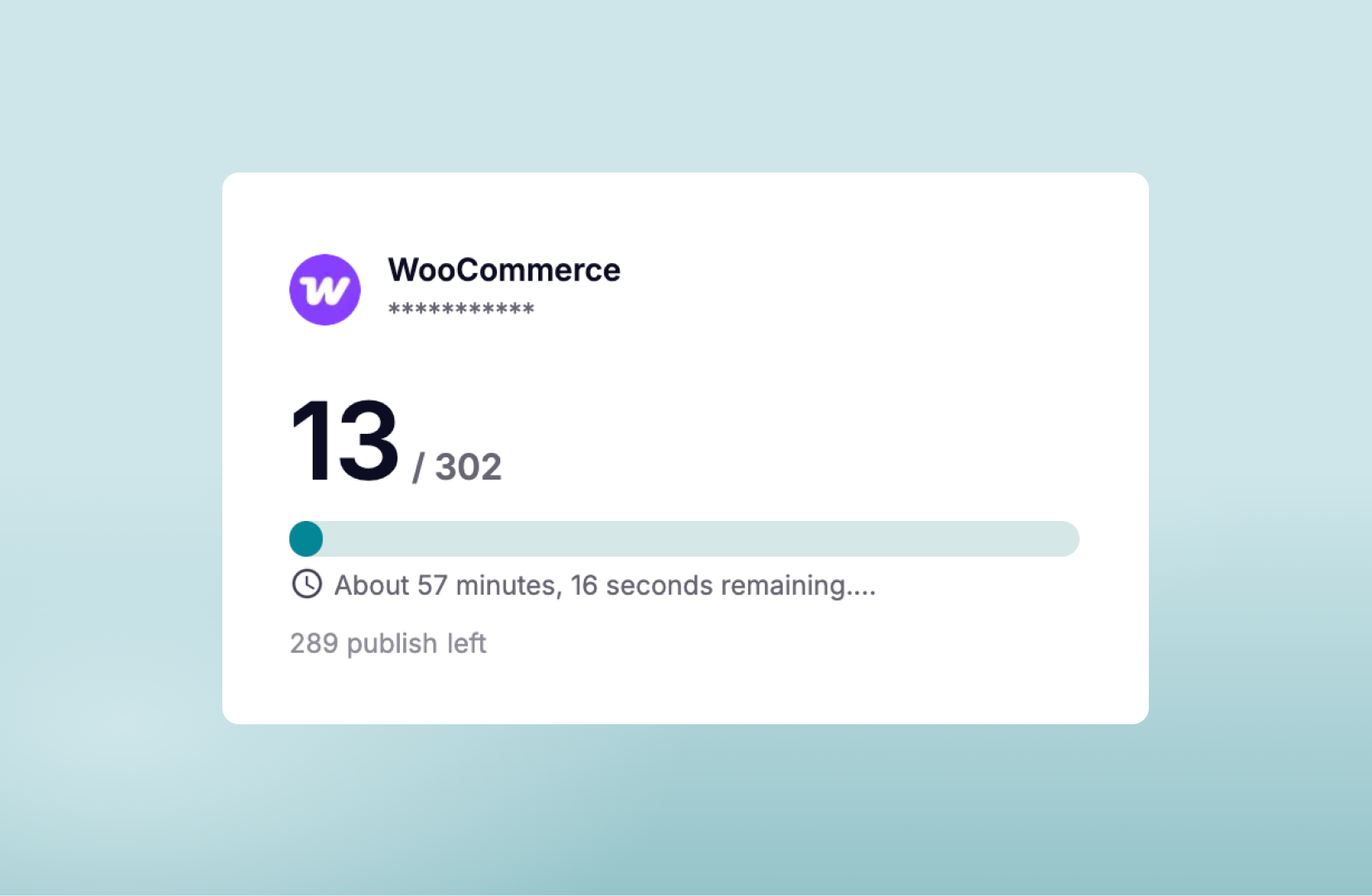 Bulk listing<br />
WooCommerce